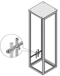 Poręcz szafy, typ: Szyna C, Stal