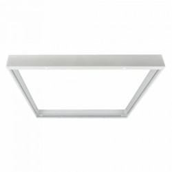 Rama montażowa do panelu LED 600x600x58 zatrzaskowa aluminium BIAŁA
