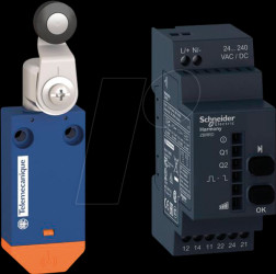 XCMWD15 Radio Position Switch - Set, Roller Lever, Receiver, 2 Relays