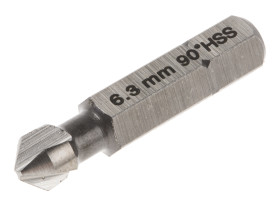 Wiertło RS PRO śr.trzpienia: 7,15 mm śr. głowicy: 6.3mm kąt: 90° l. żłobków: 3 dł. trzpienia: 21.5mm dł. całkowita: