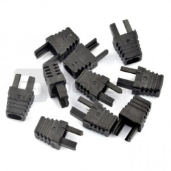 Odgiętka na przewód RJ45 8P8C - czarna - 10szt.