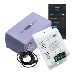 Przekaźnik Wifi z czujnikiem temperatury i pomiarem mocy Zdalny pomiar temperatury Pomiar mocy Termostat Tuya DS18B20