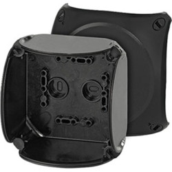 Puszka elektroinstalacyjna ścienna Poliwęglan 104 x 104 x 70mm Czarny IP66 HENSEL