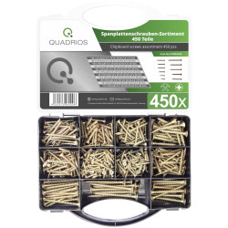 Quadrios 2109SA045 Screw Set 450 pcs Ideal for Hobbyists and Craftsmen