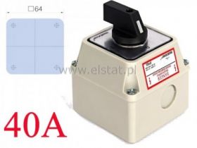 Wyłącznik 40A, 3tory ( 0-1 ) obudowa