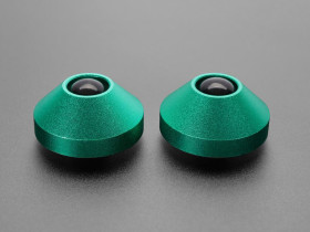 Adafruit Green Anodized Aluminum Bumper Feet - Pack of 2