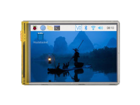 Waveshare 3.5inch Resistive Touch Display (G) for Raspberry Pi, IPS Panel, 320×480 Resolution, Immersion Gold Process, 262K Colo