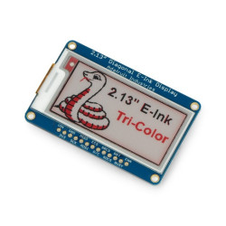 E-paper 2,13'' 212x104px - moduł z wyświetlaczem trójkolorowym SPI - Adafruit 4086