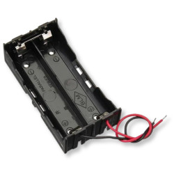 Durable 2x 18650 2s 7.2V serial cell cage with tin wires