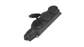 Gniazdo Potrójne Schuko Listwa Rozdzielcza Hermetyczna Ip44 16A 2P+Z