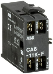 Styk pomocniczy CA6-11K-F 1NO/1NC płaski montowany z boku GJL1201318R0001