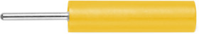 4 mm socket, pin connection, CAT II, yellow, LB 4-1.5 S NI / 5 / GE