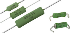 AC-NI Standard: AC, AEC-Q200 Qualified: AC-AT, Non-Inductive AC-NI Cemented Axial Leaded, WSZ (SMD) Wirewound Resistors