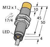 Turck Czujnik indukcyjny nie podtynkowy NPN, zamknięty NI8U-EM12-AN6X
