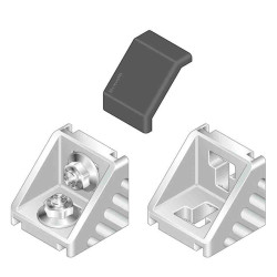 Część łącząca Nasadka ochronna kątowa Rozmiar rowka 10mm Bosch Rexroth Uchwyt złącza i łączenie