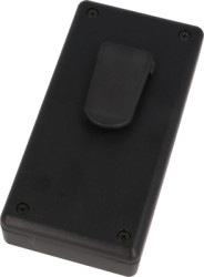 ABS handheld enclosure, (L x W x H) 130 x 65 x 25 mm, black (RAL 9005), IP54, 1599BBKCP