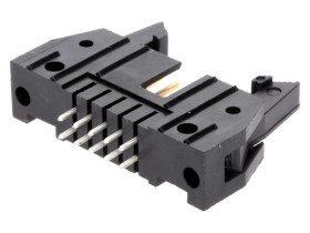 Gniazdo IDC męskie 10-pin proste z wyrzutnikiem THT 5499910-1