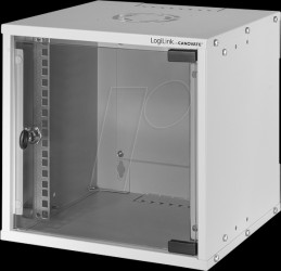 W66Z30G 10" wall mount case, 6U, depth 230 mm