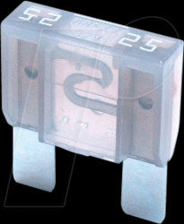 F9025 Car fuse, maxiOTO, 25 A, transparent