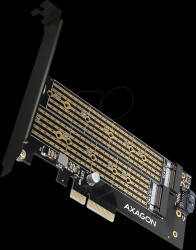 PCEM2-D PCIe x4 &gt; 1x M.2 NVMe + 1x M.2 SATA