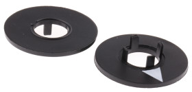 Wskaźnik potencjometru oś: 11mm średnica: 36.8mm Plastik Czarny RS PRO