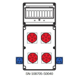 Rozdzielnica 4x5x16A 2x3x16A INA=32A IP54 SB-108705-S0040-54