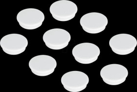 HM20 09 Magnets, 24 mm, white, 10 pieces