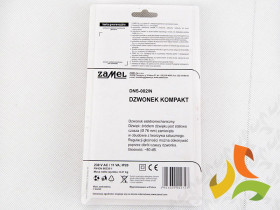 Dzwonek kompakt DNS-002/N biały TYP: DNS-002/N-BIA ZAMEL