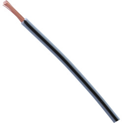 PVC-automotive cable, FLRY-B, 1.0 mm², 32 x 0.21 mm, black/green, outer Ø 2.1 mm, FLRY-B 1,00MM² GRÜN/SCHWARZ