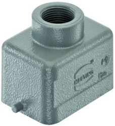 Grommet housing, size 6B, die-cast aluminum, M20, straight, longitudinal bow locking, IP65/IP66/IP67, 19300061440