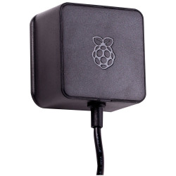 Raspberry Pi 4 Model B Official PSU, USB-C, 5.1V, 3A, UK Plug, Black
