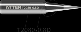 T2080-0.8D Soldering tip, 0.8 mm, pointed