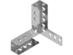 Łącznik ceownika kątowy prawy LCWLP grubość blachy 3,0mm 661412 BAKS