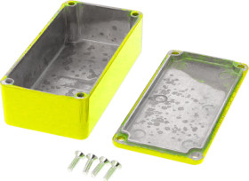 Aluminum die cast enclosure, (L x W x H) 100 x 50 x 31 mm, yellow, IP54, 1590G2YL