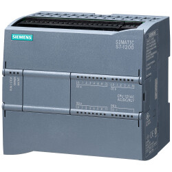 Siemens 6ES72141BG400XB0 PLC CPU pushbutton plate round milky