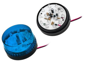 Sygnalizator optyczny niebieski, zasilanie 140mA / 12Vdc