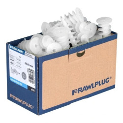 Kołki ślimakowe samowiercące 28x55mm plastikowe do styropianu, elewacji, wełny mineralnej 50szt RAWLPLUG