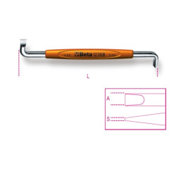 Wkrętak kątowy rozmiar końcówki: 5 mm BETA długość ostrza: 8 mm Wkrętak kątowy