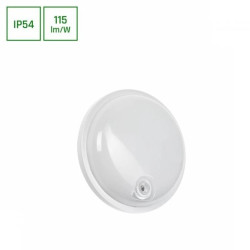 TECHNIC LAMP KANAŁOWA 20W NW 230V 120st IP54 IK07 220x60mm BIAŁY okrągła czujnik ruchu PIR