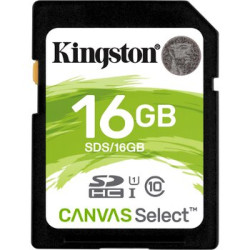 Karta pamięci Kingston Canvas Select SDHC 16GB class 10 UHS-I U1 - 80MB/s