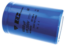 Kondensator 6800μF 200V dcmontażśrubowy Vishay 65 (Dia.) x 105mm