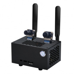 Obudowa do Jetson Nano - z wentylatorem, mocowaniami antenowymi, uchwytami na kamerę i przyciskami - Seedstudio 114992374