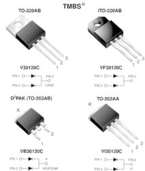 VF30120C-E3 Dual High Voltage Trench MOS Barrier Schottky Rectifier
