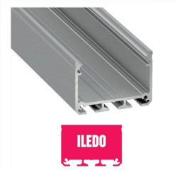 Profil LUMINES typ ILEDO srebny anod.3m n/t30x43mm