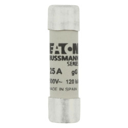 ‎Łączenie kasety 25 A 10 x 38 mm gG/gL 500V Eaton CE, GOST-R, RoHS, IEC 60269