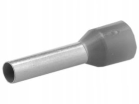 Końcówka tulejkowa izolowana typ HI / TE DIN 4,0mm2 / 10mm miedziana cynowana galwanicznie szara Elpromet 100szt.