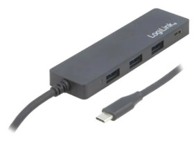 UA0311 Hub USB, USB A gniazdo x3, USB C gniazdo, USB C wtyk, USB 3.0