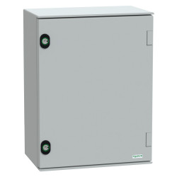Szafka ścienna rozdzielcza 430 mm 330 mm 200mm PET Schneider Electric, z drzwiami zwykłymi RAL 7035