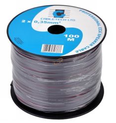 KABEL GŁOŚNIKOWY 0.35mm czarny