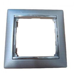 VALENA Ramka pojedyncza aluminium szczotkowane 770331